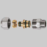 NIPLES MASCHIO CROMATO FAR COMPLETO  3/4 x 26 x 3     FAR