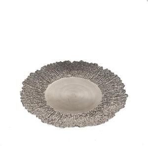 Set 6 Sotto Piatti Decorativi Corallo 33 cm Champagne