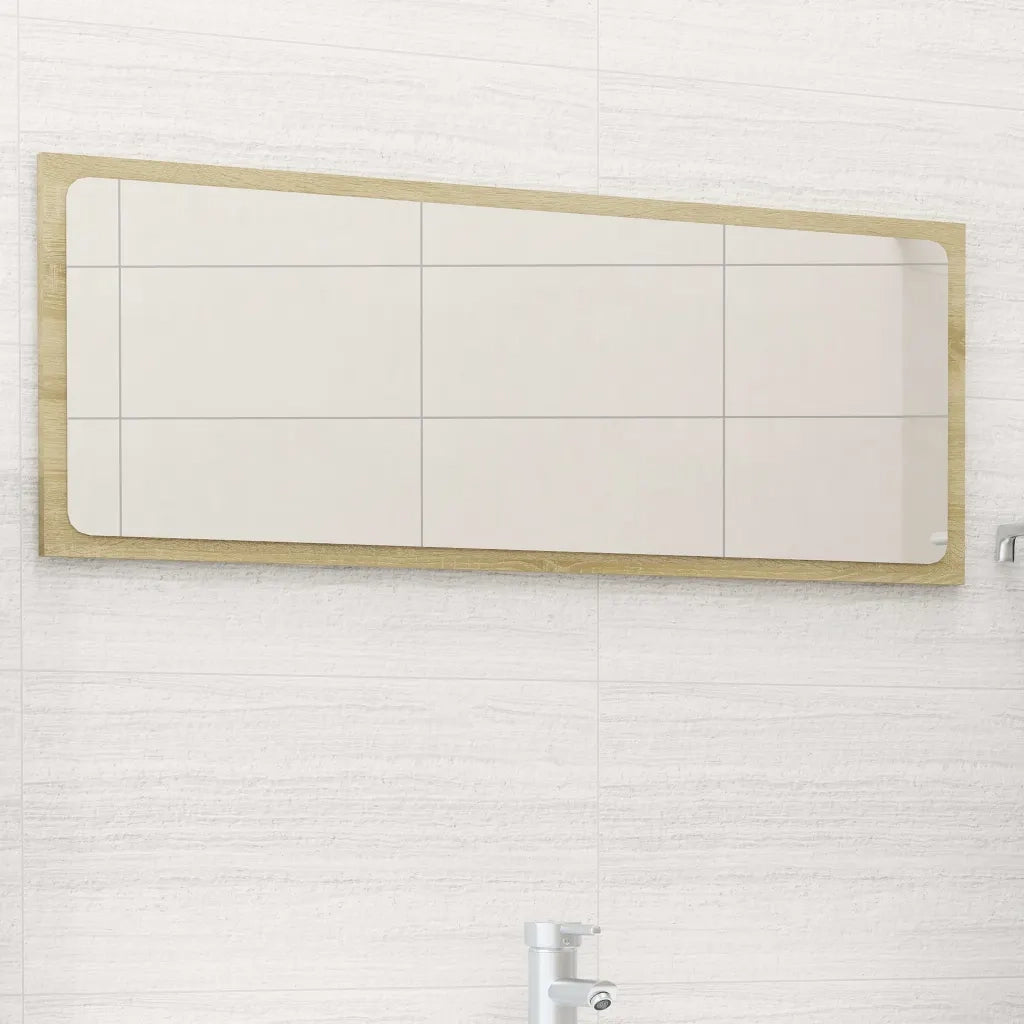 Specchio da Bagno Rovere Sonoma 90x1,5x37 cm in Truciolato cod mxl 59251