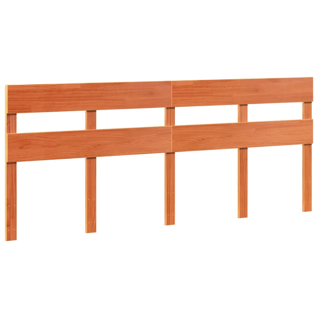 Letto senza Materasso Marrone Cera 200x200 cm in Legno di Pino 3302308