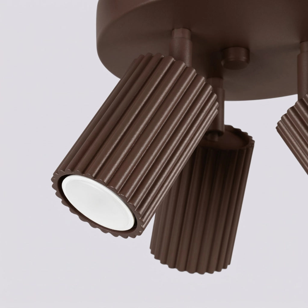 Plafoniera KARBON 3P marrone