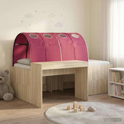 Letto con Tunnel con lo scaffale 3 pz Rovere Sonoma e Rosso 3423651