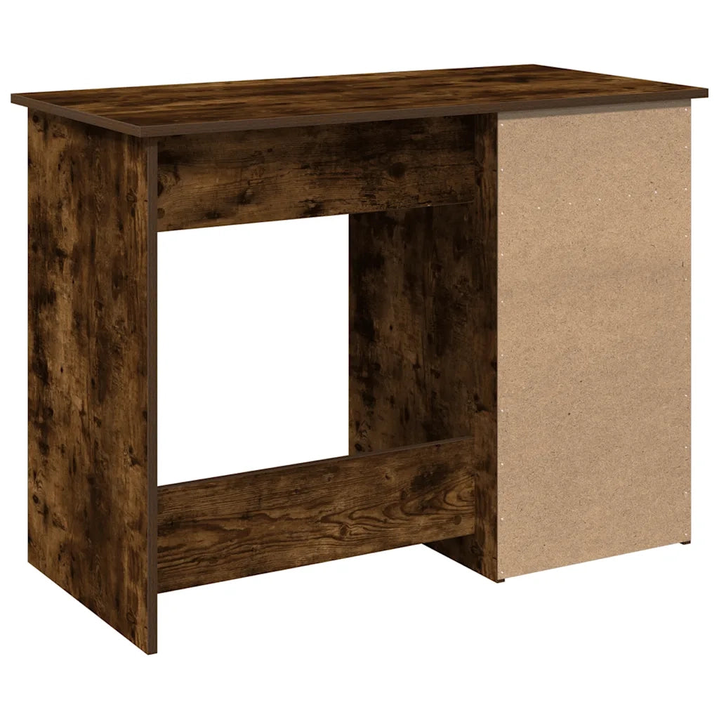 Scrivania | Tavolo da Ufficio Rovere Fumo 102x50x75 cm in Legno Multistrato