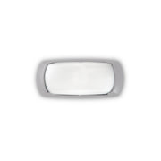 Applique Moderna Felix-2 Materie Plastiche Grigio 1 Luce E27