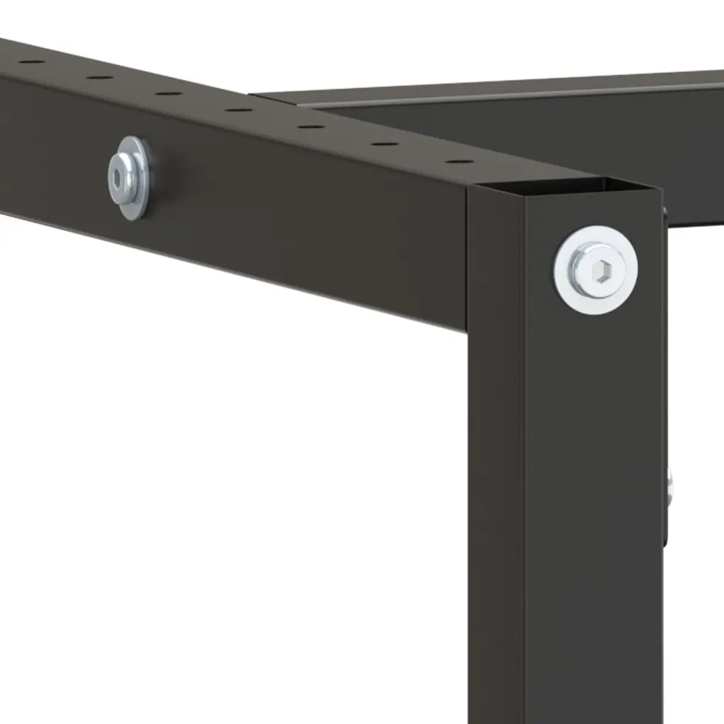 Telaio Banco da Lavoro Nero e Rosso Opaco 220x57x79 cm Metallo CFW3115601