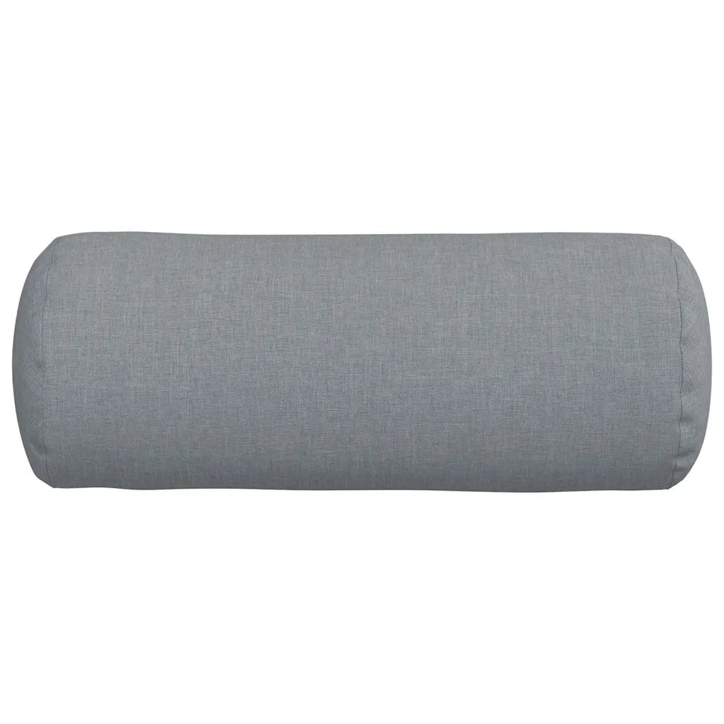 Cuscini a rullo 2 pz | Cuscini per sedie Grigio chiaro ? 15 x 40 cm Tessuto