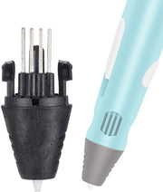 Accessorio per pennello 3D - Nozzle migliorata per la conducibilità termica - Asta metallica nera - Fermo e punta - Disegno creativo - Adatto per hobby