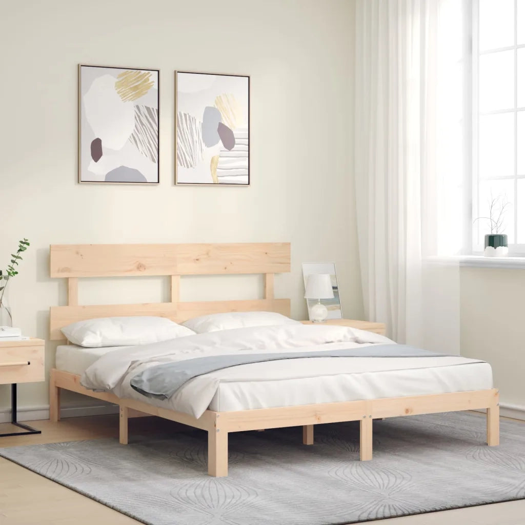 Giroletto senza Materasso 160x200 cm in Legno Massello di Pino 3193541