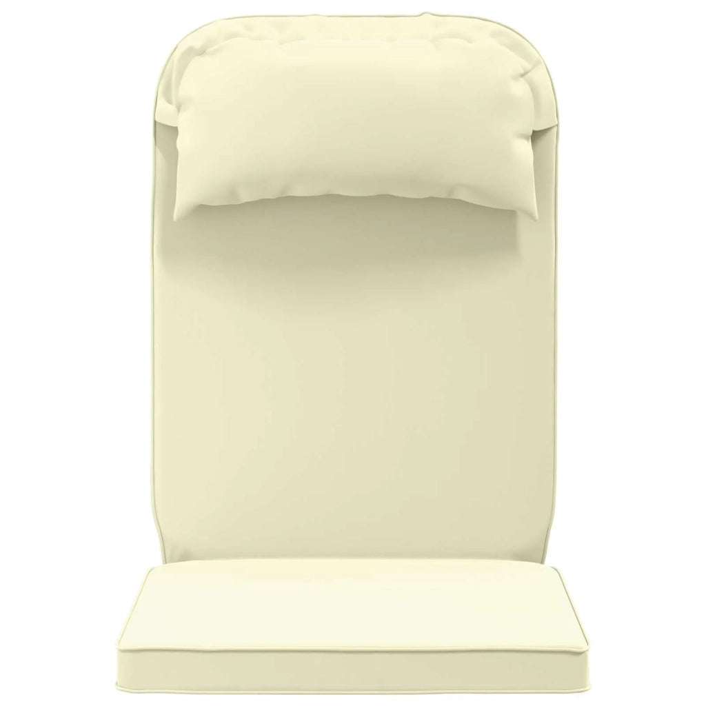 Cuscino per Lounger Sole 100% Poliestere Crema 55 x 124 x 5 cm 948169