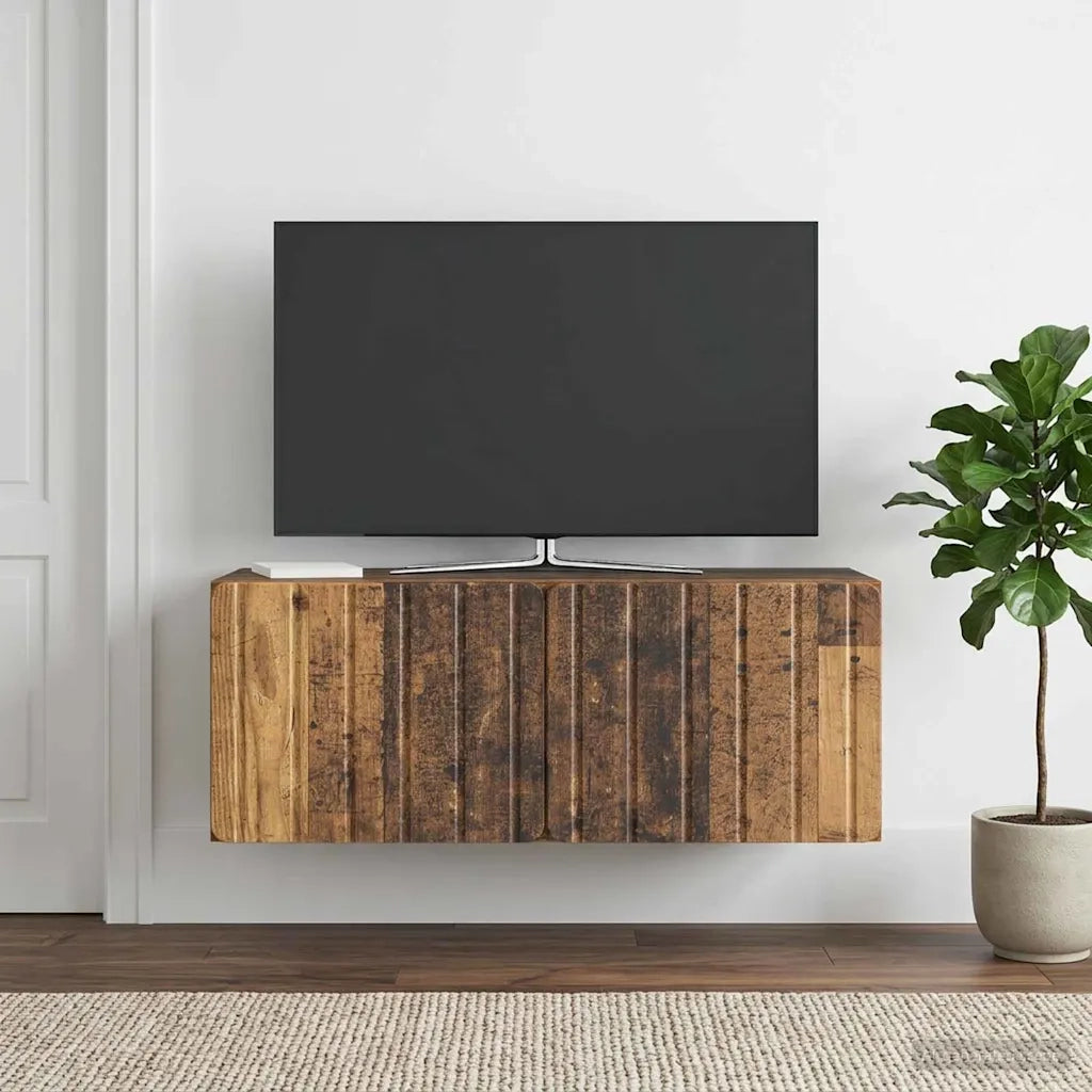 Mobile Porta TV da Muro Legno antico 78,5 x 31 x 30 cm 898383