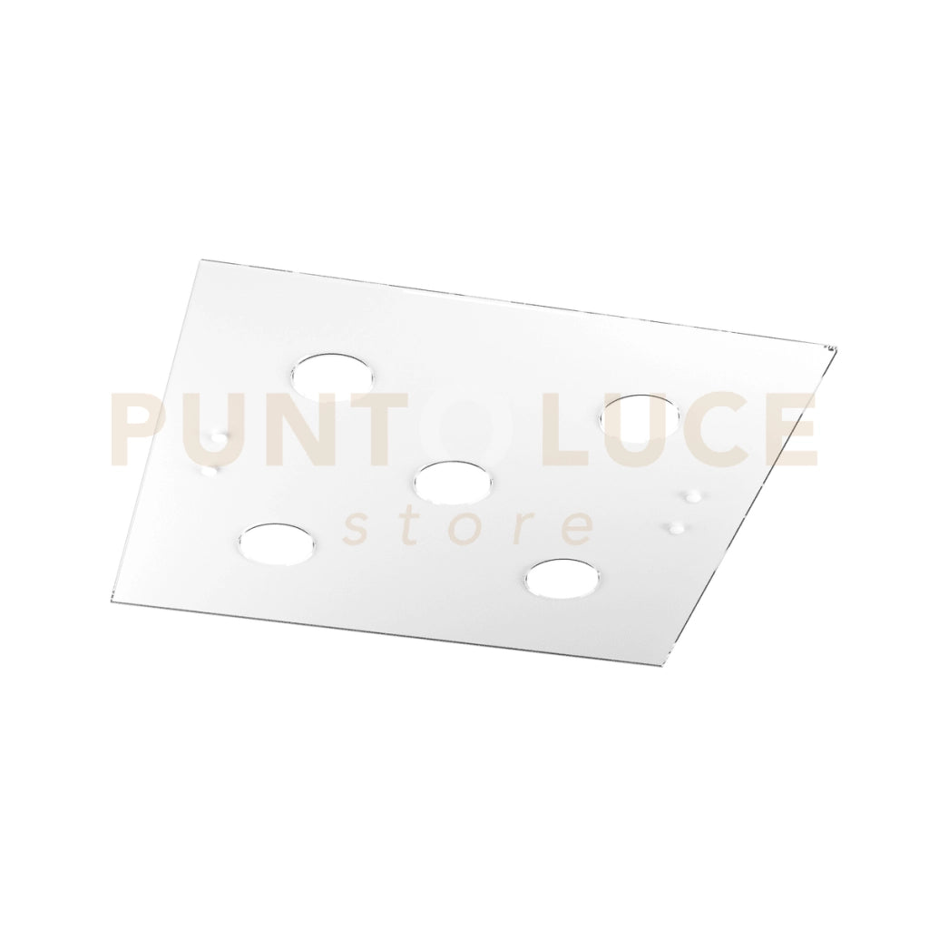 PATH PLAFONIERA 5 LUCI ATTACCO GX53 QUADRA BIANCO