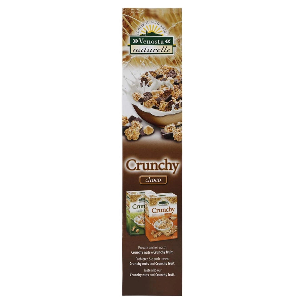 Venosta naturelle crunchy choco con cioccolato e nocciole 6 pezzi da 375 grammi