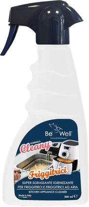 CLEANY Detergente Professionale Spray per Friggitrici E Friggitrici ad Aria, Sgrassante Super Igienizzante, 500 ml, Made in Italy