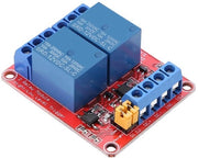 Relais Modulo 2 Canali - Pannello di Controllo con Optocoupler - Formato Compatto 50x41x18,5mm - Trigger Alto e Basso Livello - Adatto per 5V