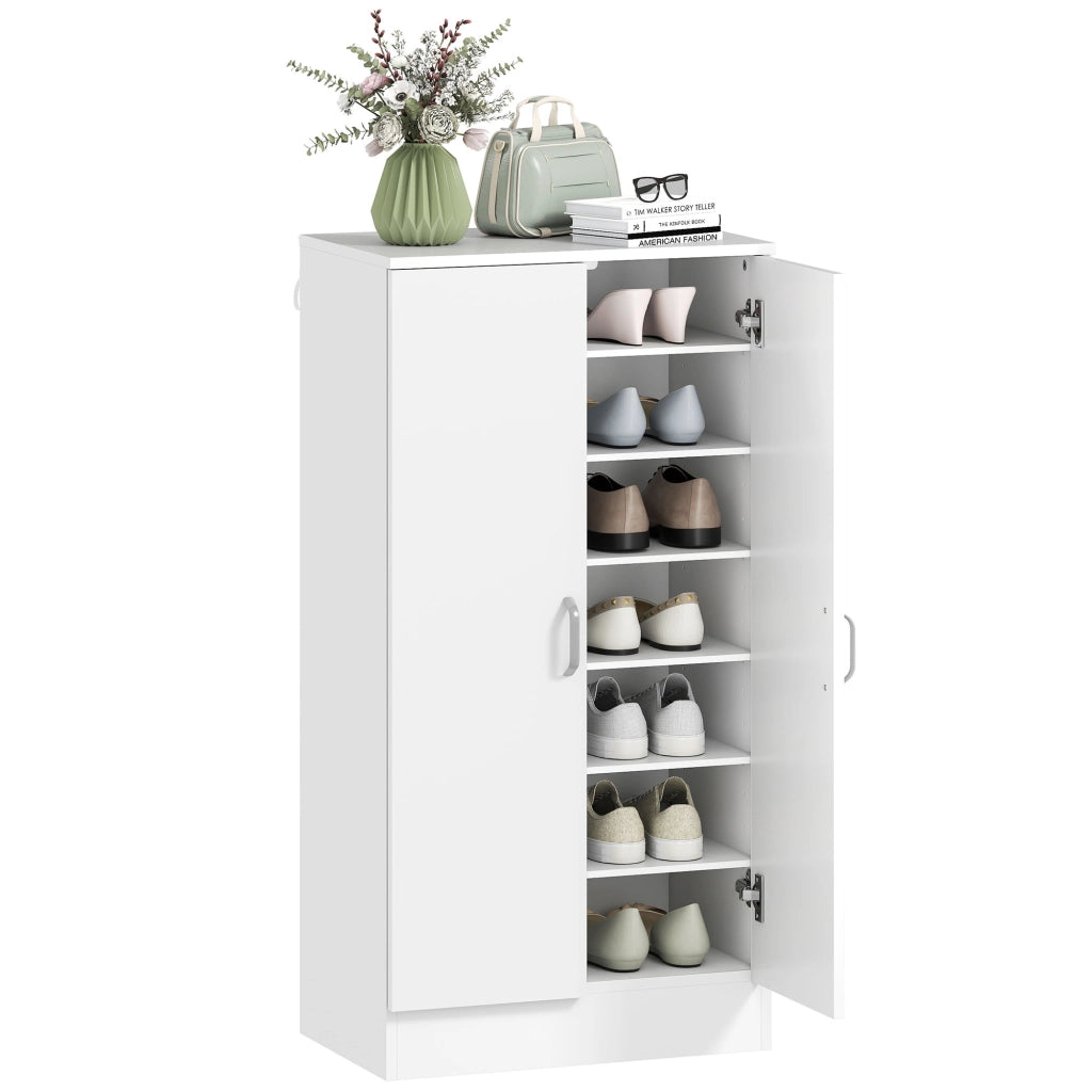 Scarpiera con ante ¨C zephmum ¨C bianco 80x30x100 cm