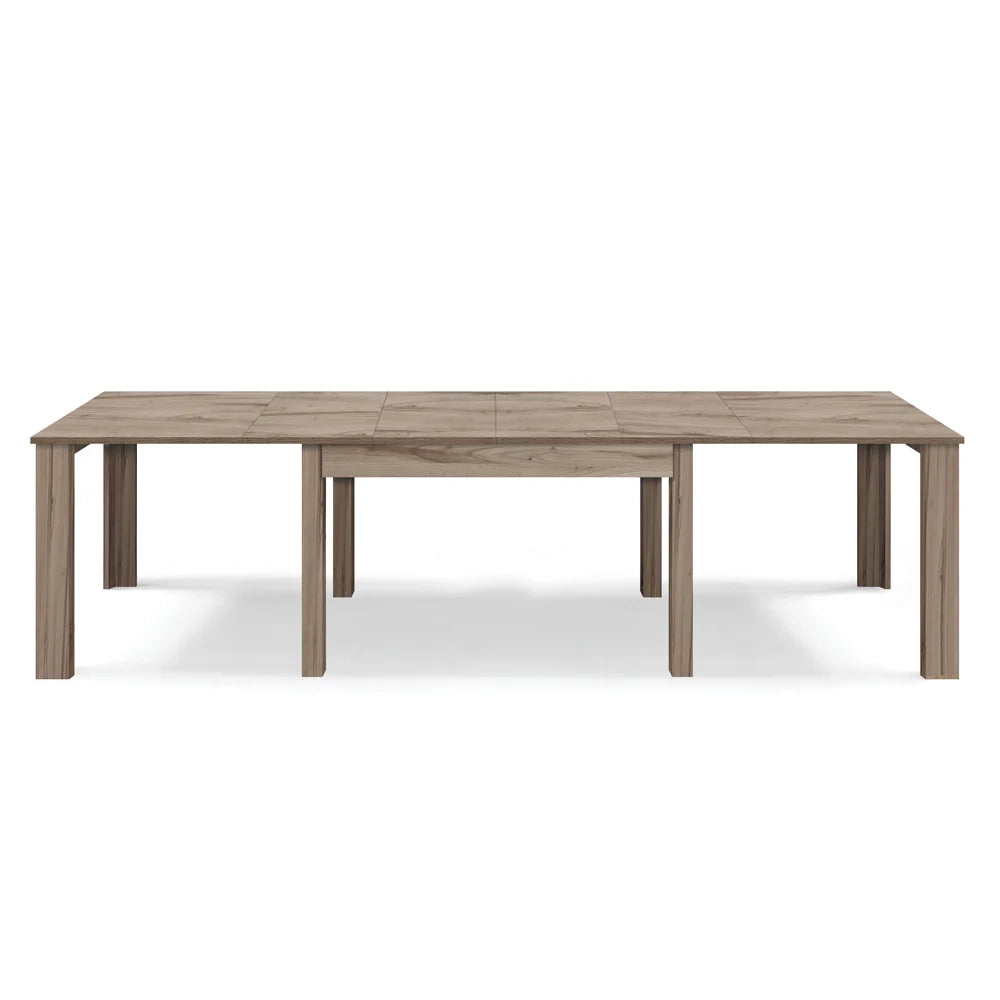 Tavolo allungabile da pranzo 160x90 fino a 320 cm Noce modello BRIO MADE IN ITALY design moderno ideale per cucina, soggiorno e sala da pranzo