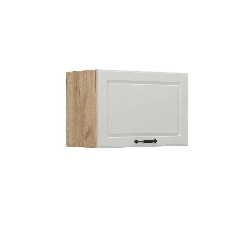 Pensile da cucina R-Line Bianco rustico/Rovere dorato 60 cm Piatto Vicco