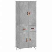 Buffet credenza cassettiera armadio mobile contenitore organizer cucina soggiorno salotto alto 69,5 x 34 x 180 cm legno ingegnerizzato grigio 02_0034498