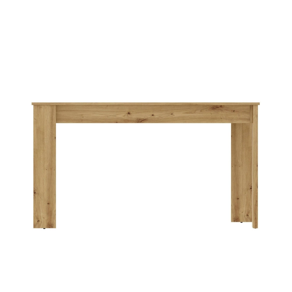 Tavolo fisso Alois, Tavolo da pranzo multiuso, Tavolo rettangolare da cucina o sala da pranzo, 139x81h77 cm, Rovere Nodi