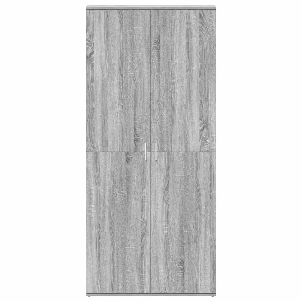 Mobile per scarpe con porta Grigio Sonoma 80 x 39 x 178 cm 3333871