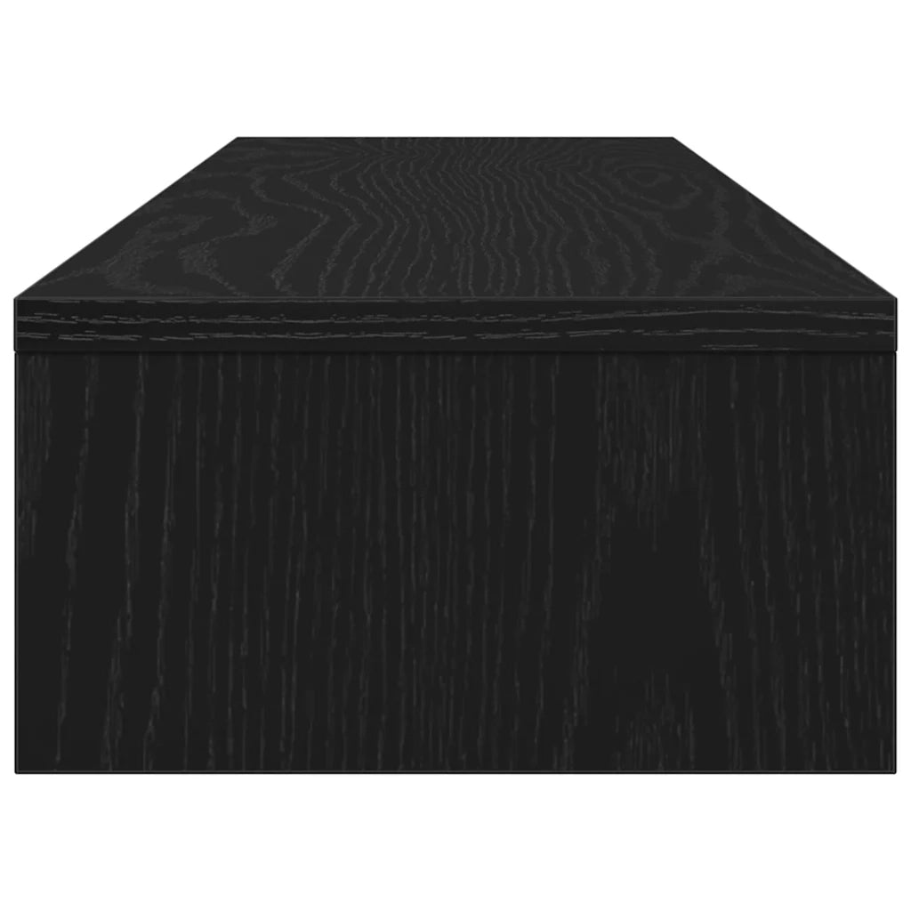 Supporto per Monitor Rovere Nero 100x24x13 cm in Legno Agglomerato 862419