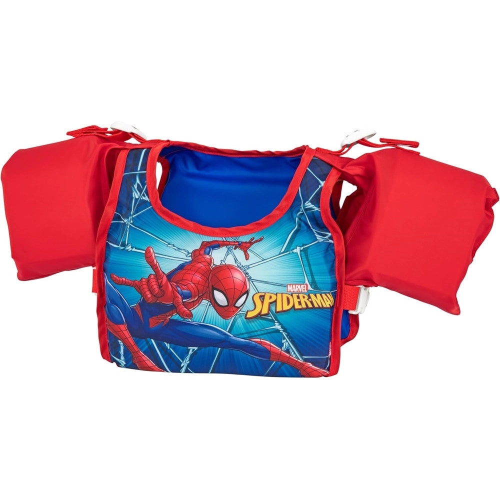 Trade Shop - Giubbetto Giubbotto Braccioli Spiderman Bambini 3-6 Anni Galleggiante Salvagente 98795 -