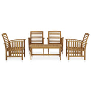 Set Divani da Giardino 5 pz in Legno Massello di Acacia 3057974