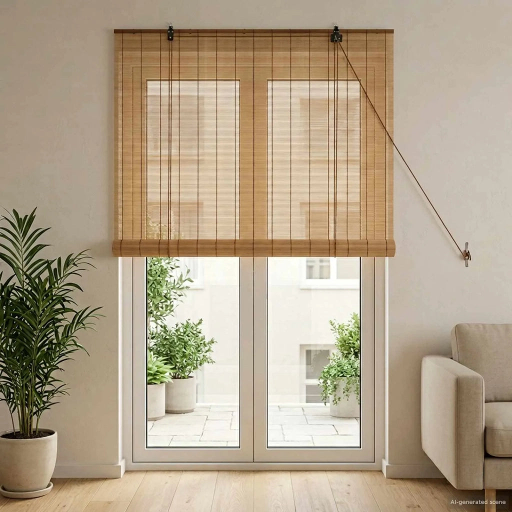 Tenda a rullo Marrone 90 x 220 cm Bambù 42039705