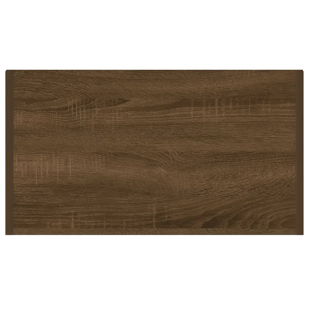 Armadietto Bagno Rovere Marrone 60x33x80cm Legno Ingegnerizzato cod mxl 13613