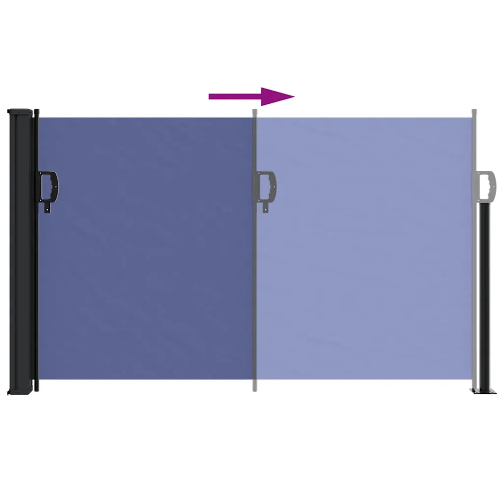 Tenda da Sole Laterale Retrattile Blu 120x600 cm 4004491