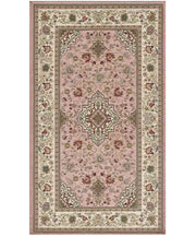 Tappeto TABRIZ ROSA cm.85x150 orientale classico in ciniglia multiuso lavabile velour antiscivolo