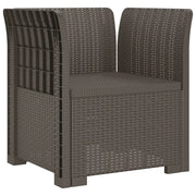 Poltrona a 1 Posto Aspetto Rattan PP Grigio Chiaro 8011851