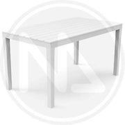 TAVOLO MARAONE IN RESINA EFFETTO LEGNO ARREDO GIARDINO CM. 138X78X72H