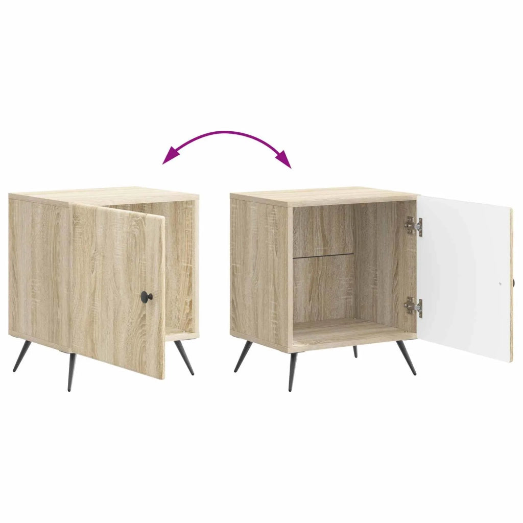 Comodino | Armadio da Notte | Mobiletto da notte Rovere Sonoma 43 x 34,5 x 50 cm