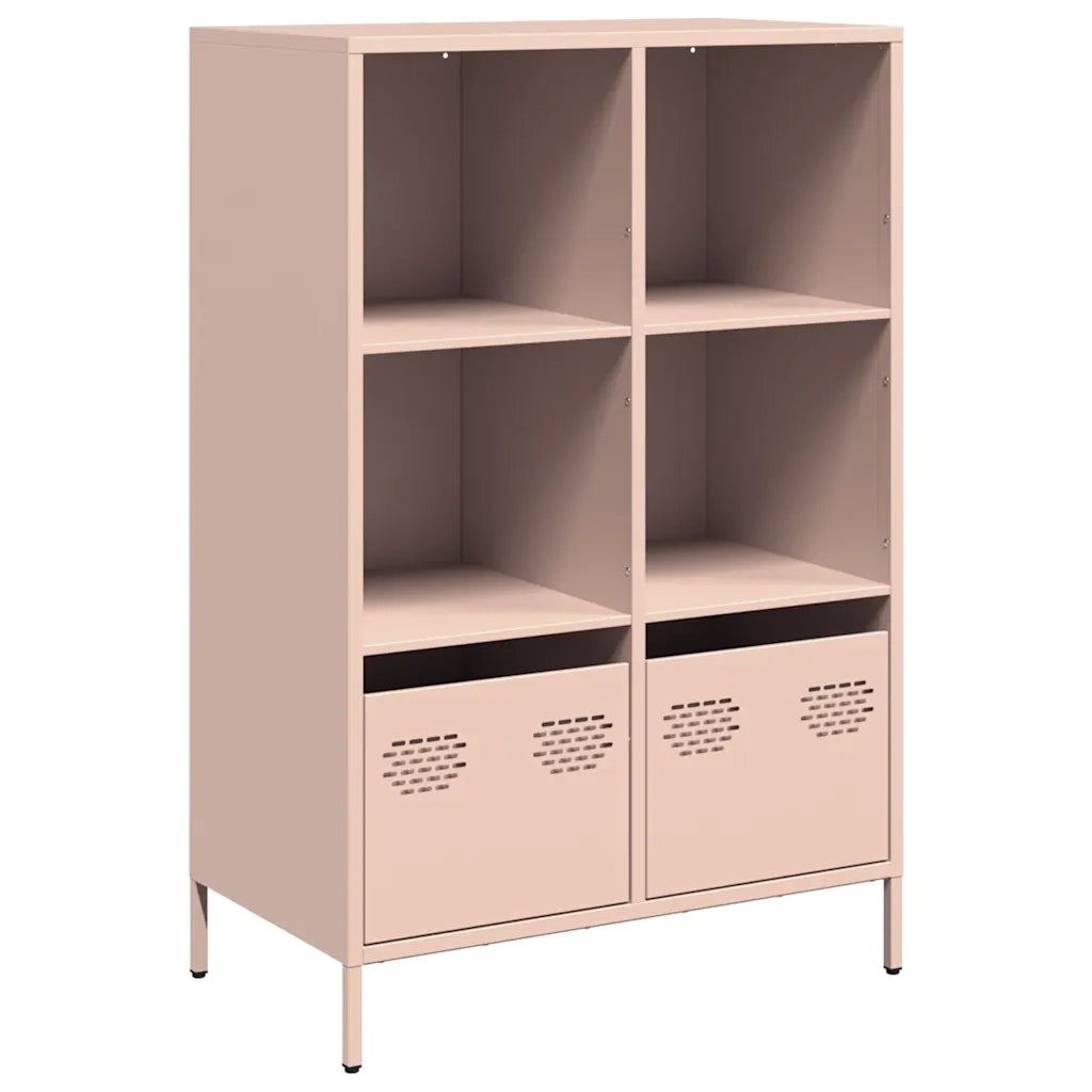 vidaXL Credenza Rosa 68x39x103,5 cm in Acciaio