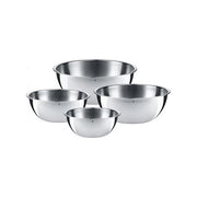 WMF 645709990 Gourmet Set di Ciotole 4 Pezzi in Acciaio Inossidabile 18-10 con Beccuccio per Versare Senza Gocciolare colore Acciaio