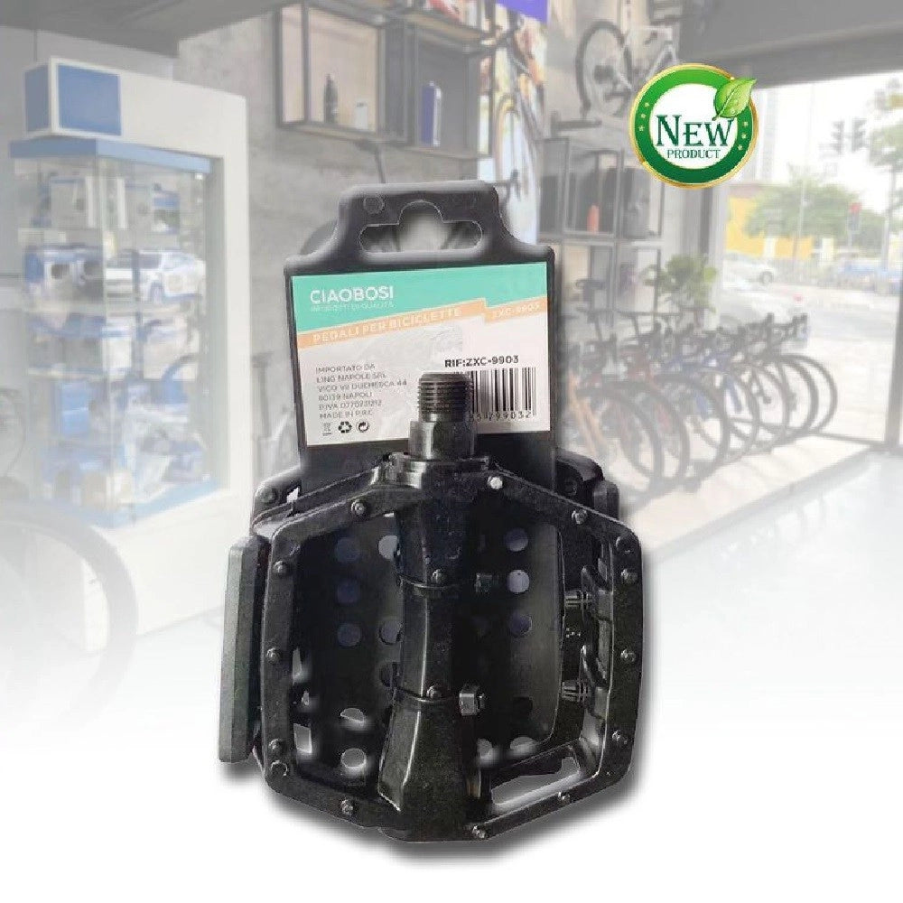 Trade Shop - Coppia Pedali Attacco Universali Per Bici Bicicletta Ricambi Ciclismo Zxc-9903 -