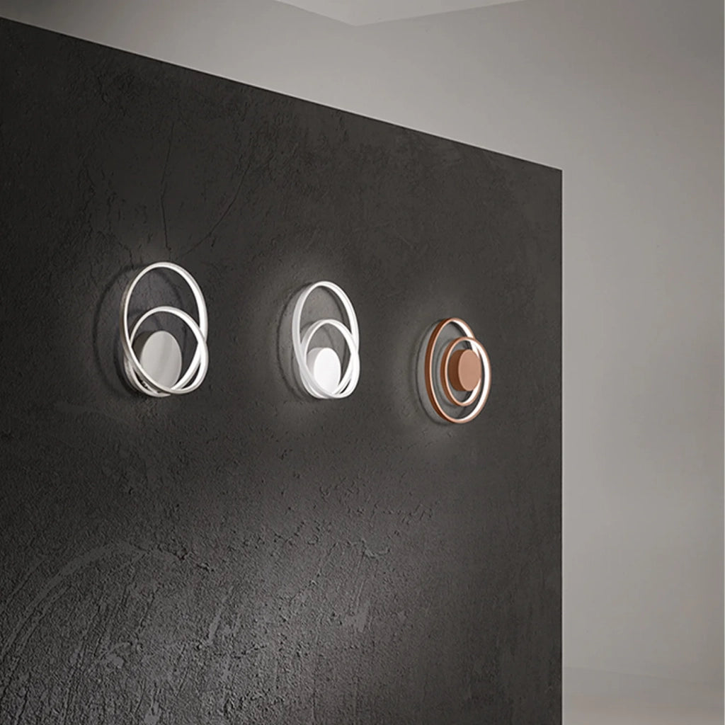 Applique Moderna Ritmo Metallo Cannella Led 28W Dimmerabile Ip20