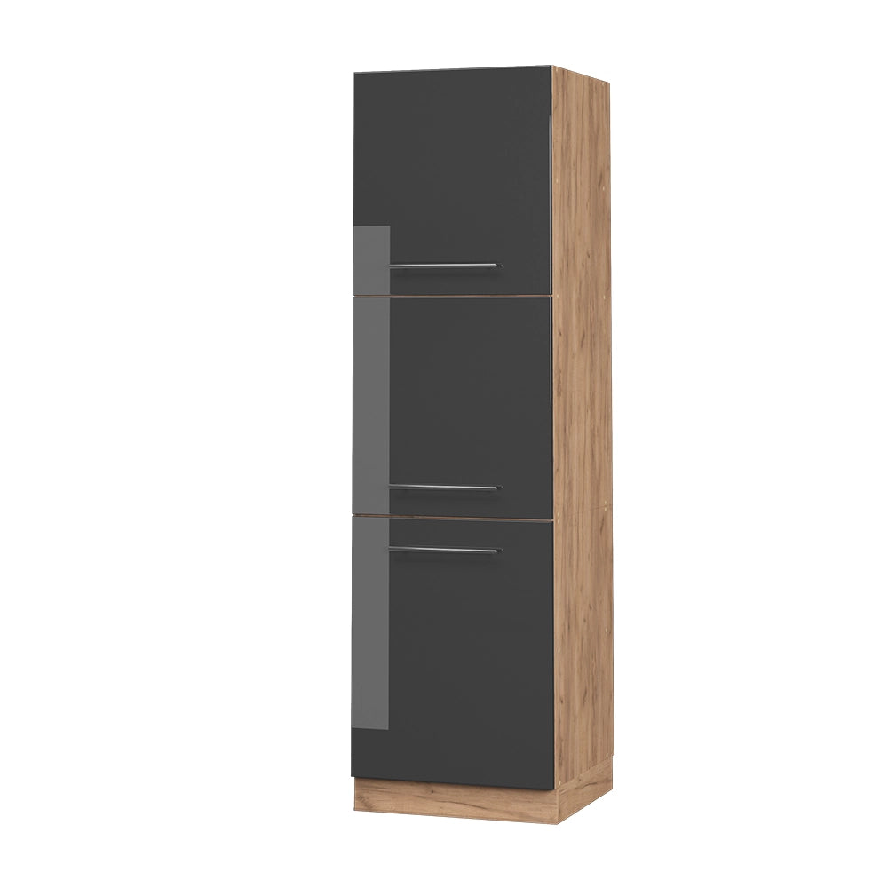 Vicco Mobile per forno da incasso Antracite lucido 60 cm
