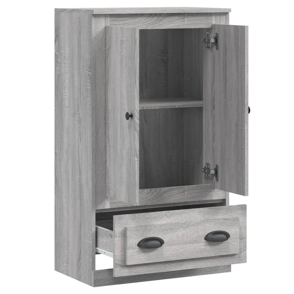 Credenza-Buffet-Armadio da cucina Grigio Sonoma 60x35,5x103,5 cm in Legno Multistrato 259933