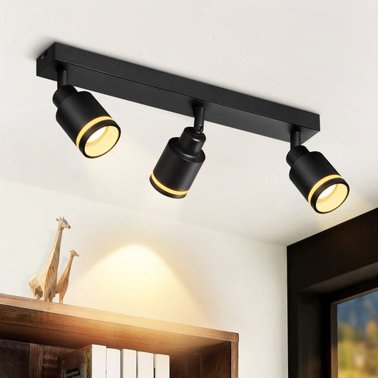 ZMH Faretto da soffitto 3 fiamme giratori 355° a sospensione moderni per corridoio camera letto