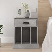 Comodino Grigio Cemento 43x36x50 cm 816352