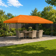 Gazebo con pareti laterali 6 x 3 m Arancione 3375990