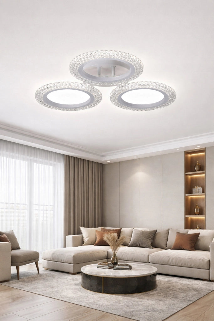 Lampada da soffitto LED 36W bianca Vargo telecomando