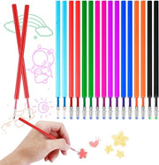 16 pezzi di riempimento per penna, compatibile con penna a sfera, inchiostro sensibile al calore, 0,7 mm, 8 colori vistosi, lunga durata per scrivere e disegnare