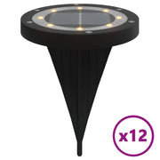 Luci Solari da Terra con Picchetti da Esterno 12 pz Bianco Caldo CFW7258768
