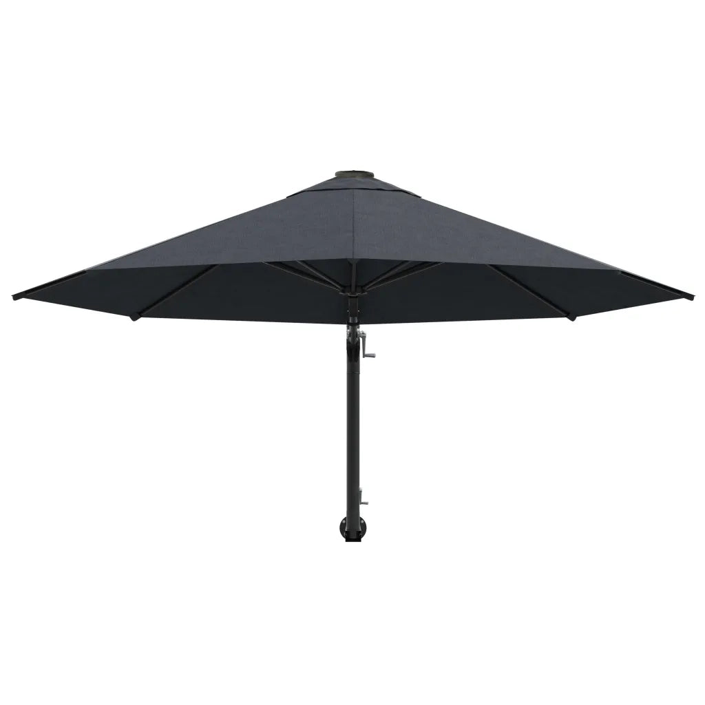Ombrellone a Muro con Palo in Metallo 300 cm Antracite cod mxl 13044