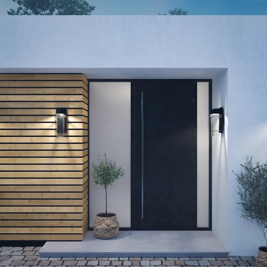 Applique esterna LED integrato 10W 3000K IP44 nera