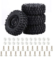 10 - 4 pezzi - Gomme per crawler rock - Auto RC off-road - Comando a distanza - Pezzo di ricambio - Incluso set di viti