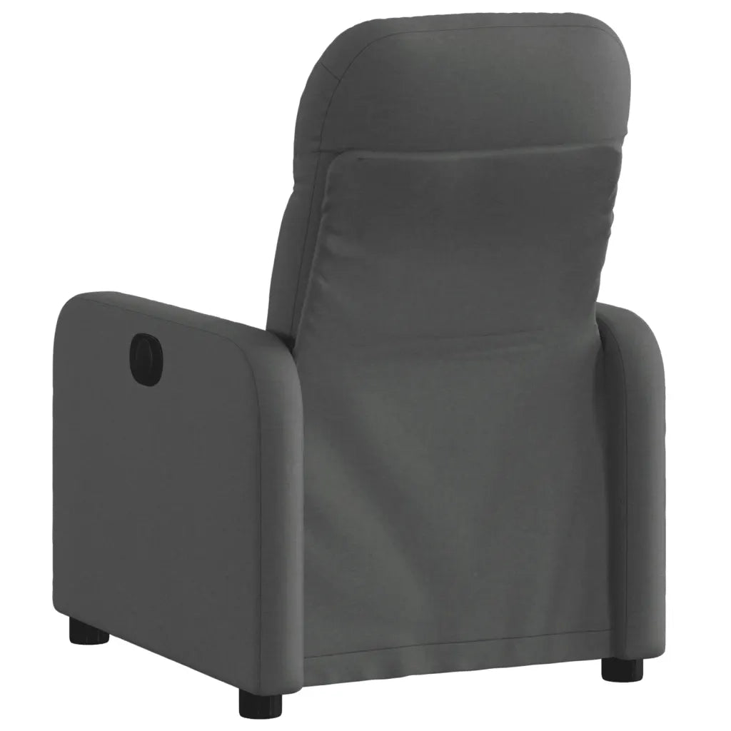 Divano Sedia-Poltrona Reclinabile in Tessuto Grigio Scuro 224337